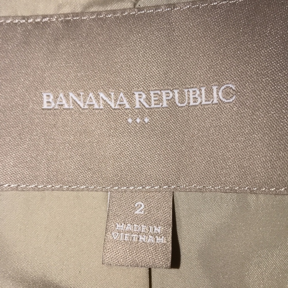 Banana Republic Factory Wheat Tailored Blazer Size 2 Neutral Workwear - Picture 7 of 8